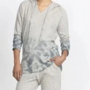 JOHNNY WAS Mira Lounge Hoodie by Calme Grey Women Size XS NWOT